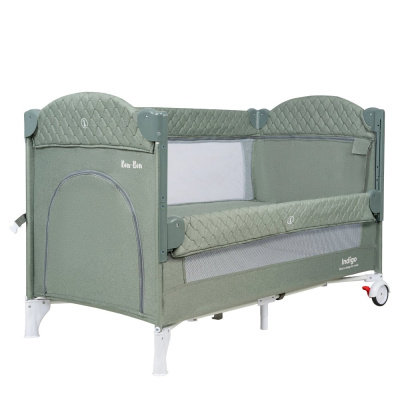 Кровать-манеж Indigo Bon-Bon зелёный 01